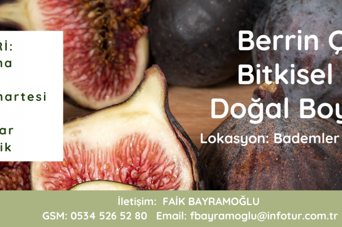 BERRİN ÇAMUR İLE BİTKİSEL ATIKLARLA DOĞAL BOYA ATÖLYESİ